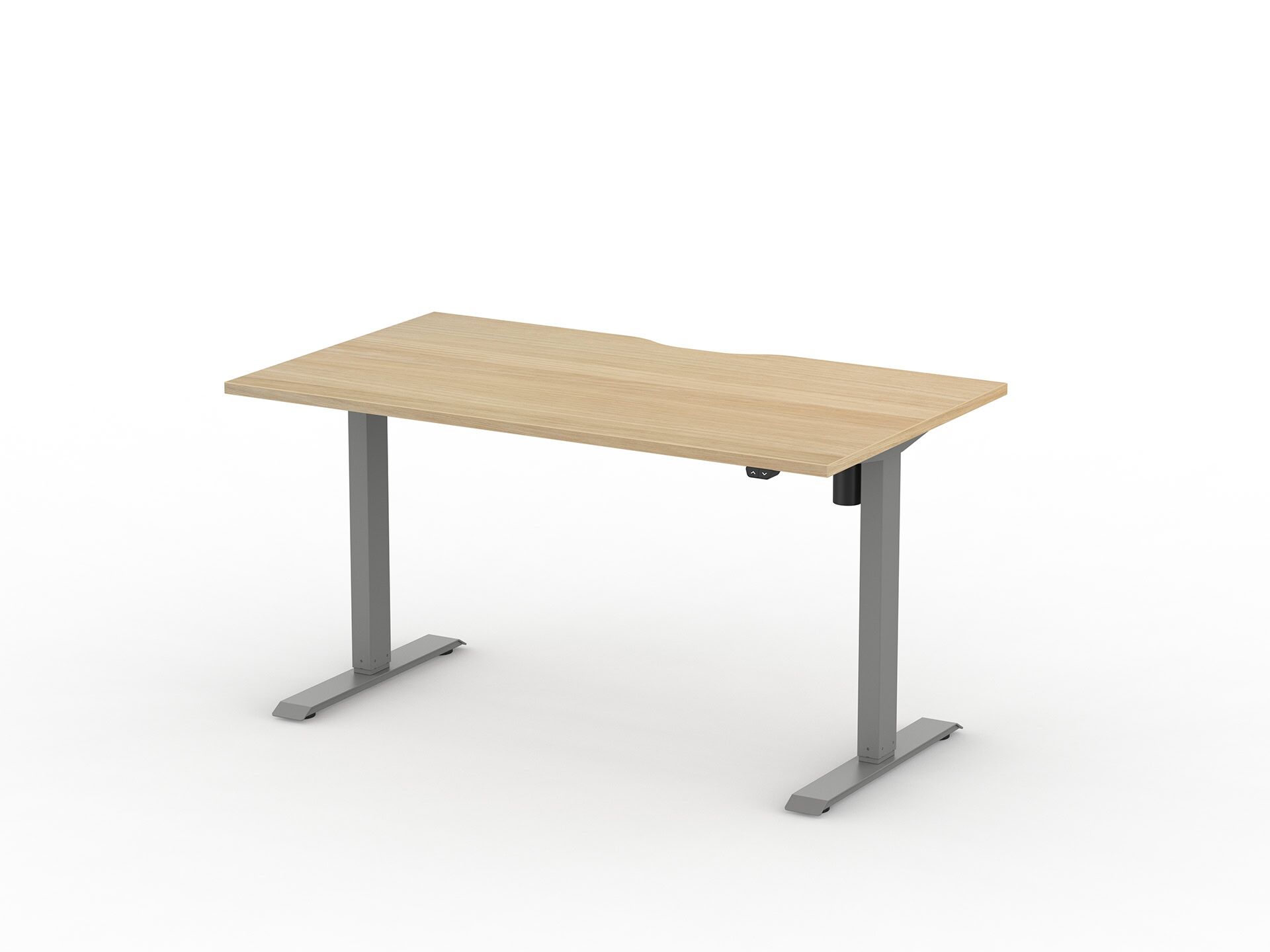 Alto-1-SV-Oak-Angle Alto Electric Height Adjustable Desk