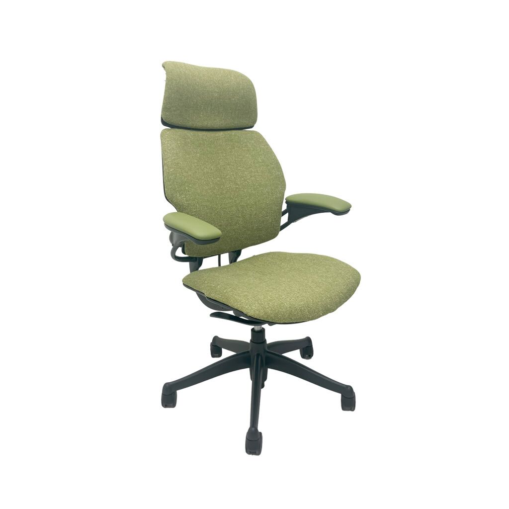 Humanscale Freedom High Back Camira Hemp Acre Front Right Humanscale Freedom High Back Camira Hemp Acre Front Right
