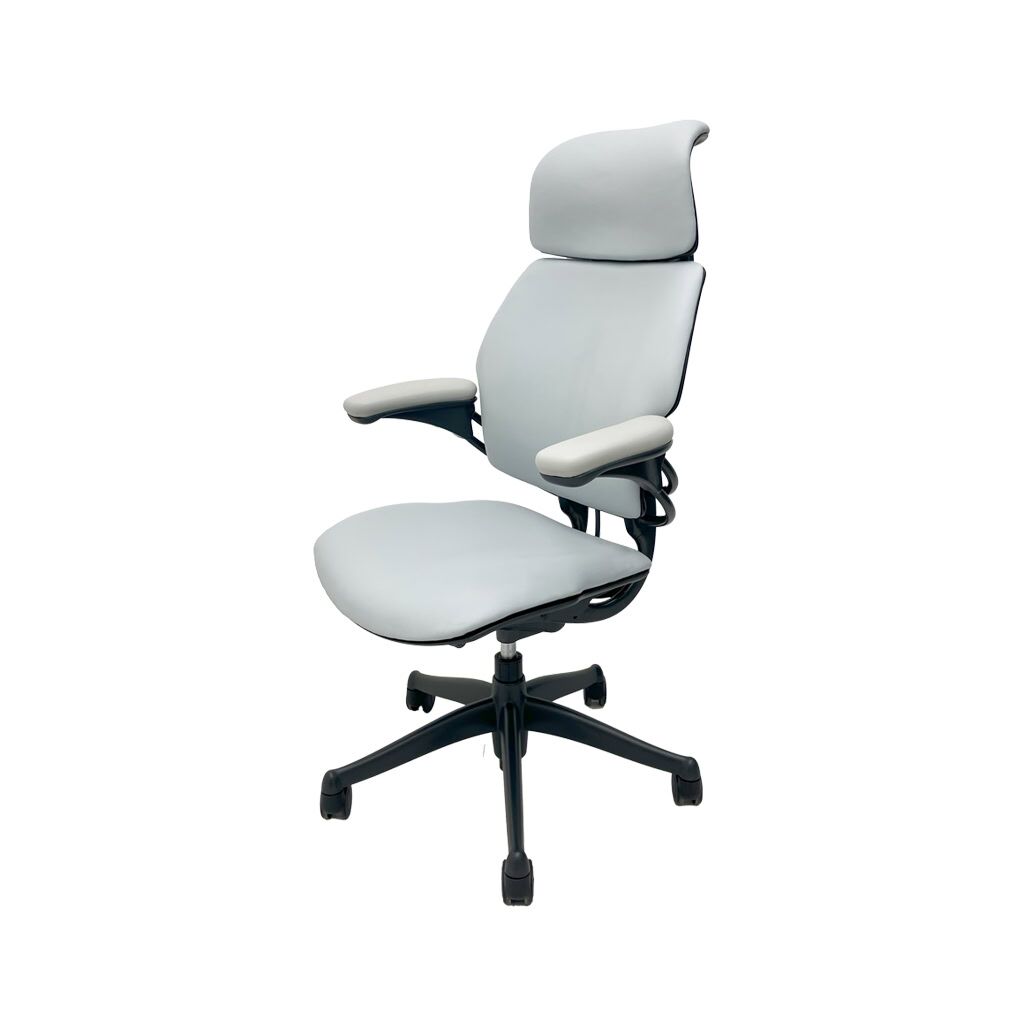 Humanscale Freedom High Back Camira Vita Pigeon Front Left Humanscale Freedom High Back Camira Vita Pigeon Front Left