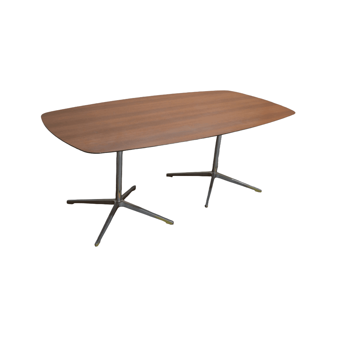 Senator Wednesday Lunch Table Dark Oak Chrome (2) Senator Wednesday Lunch Table Dark Oak Chrome