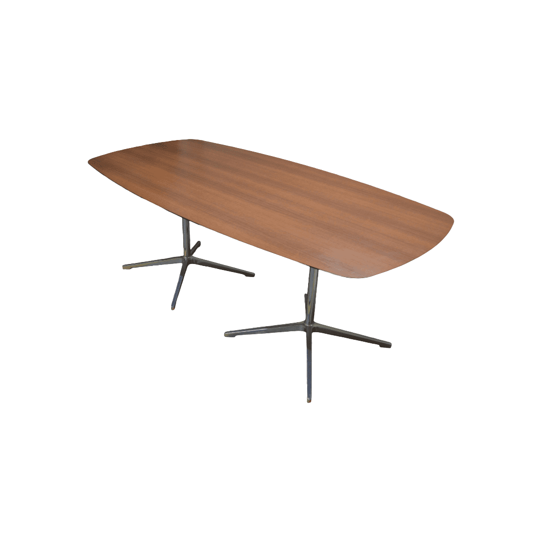 Senator Wednesday Lunch Table Dark Oak Chrome (3) Senator Wednesday Lunch Table Dark Oak Chrome