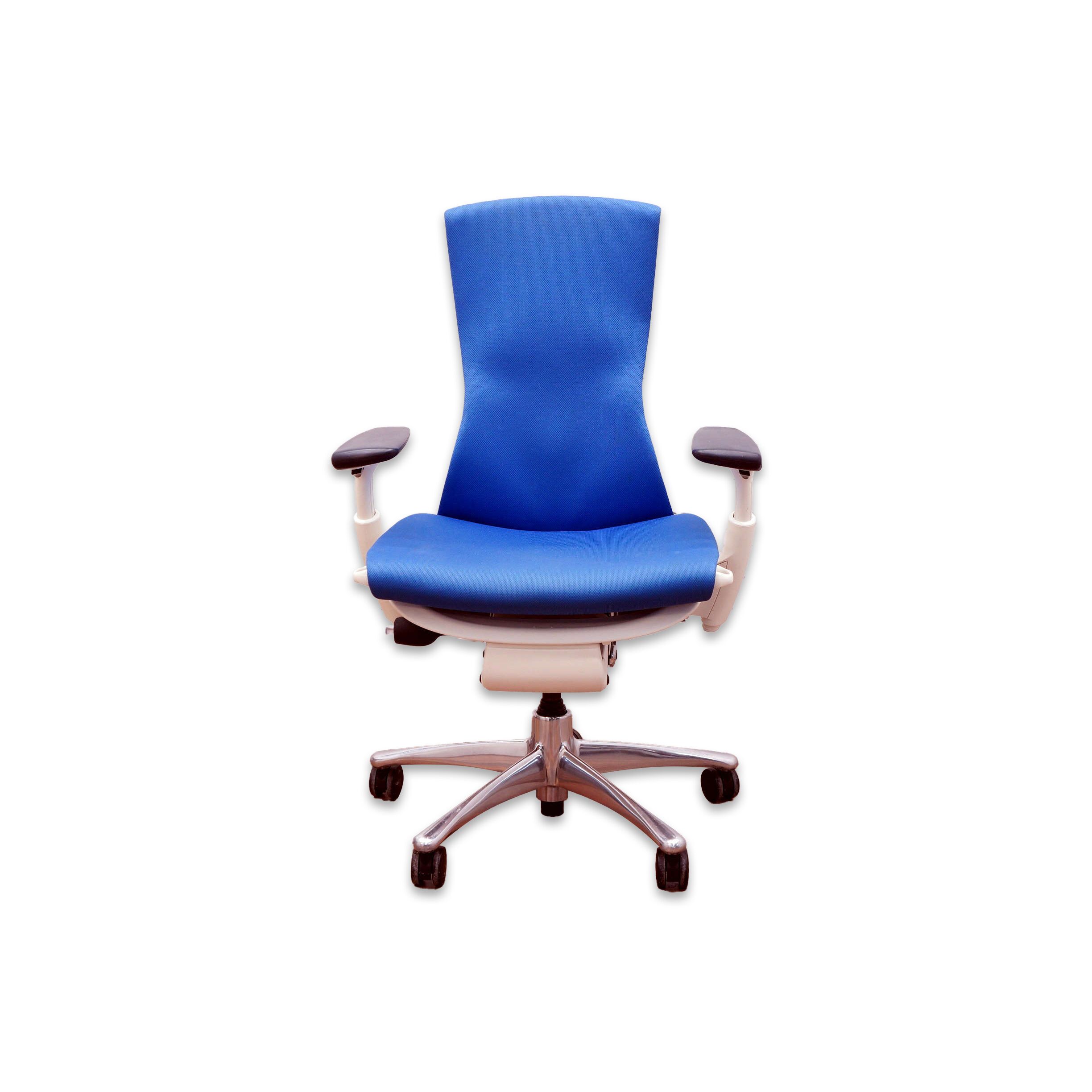 HM Embody Blue White Chrome 1 Herman Miller Embody