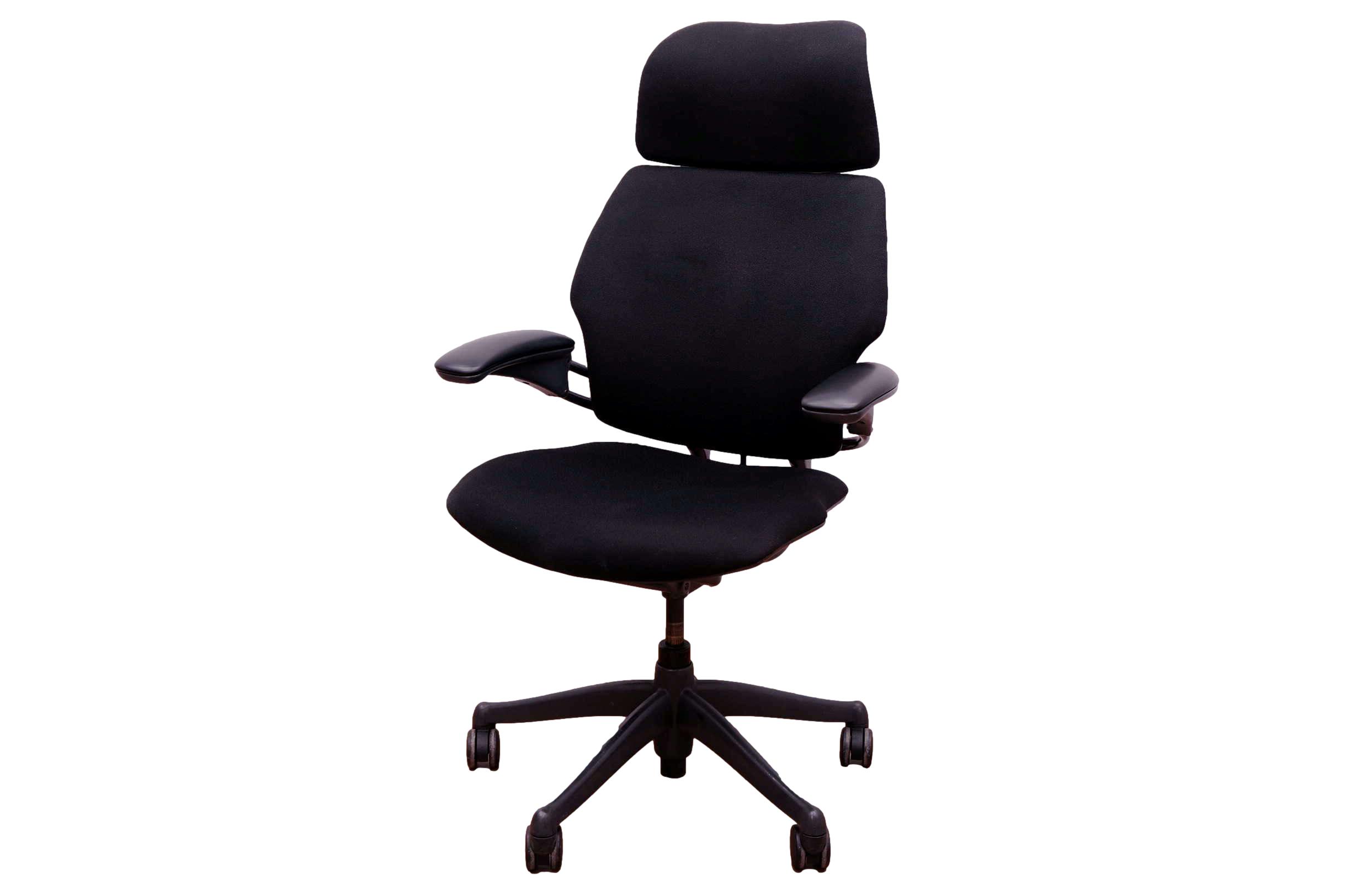 Humanscale Freedom High Back Black Fabric Graphite Frame Humanscale Freedom High Back Black Fabric Graphite Frame