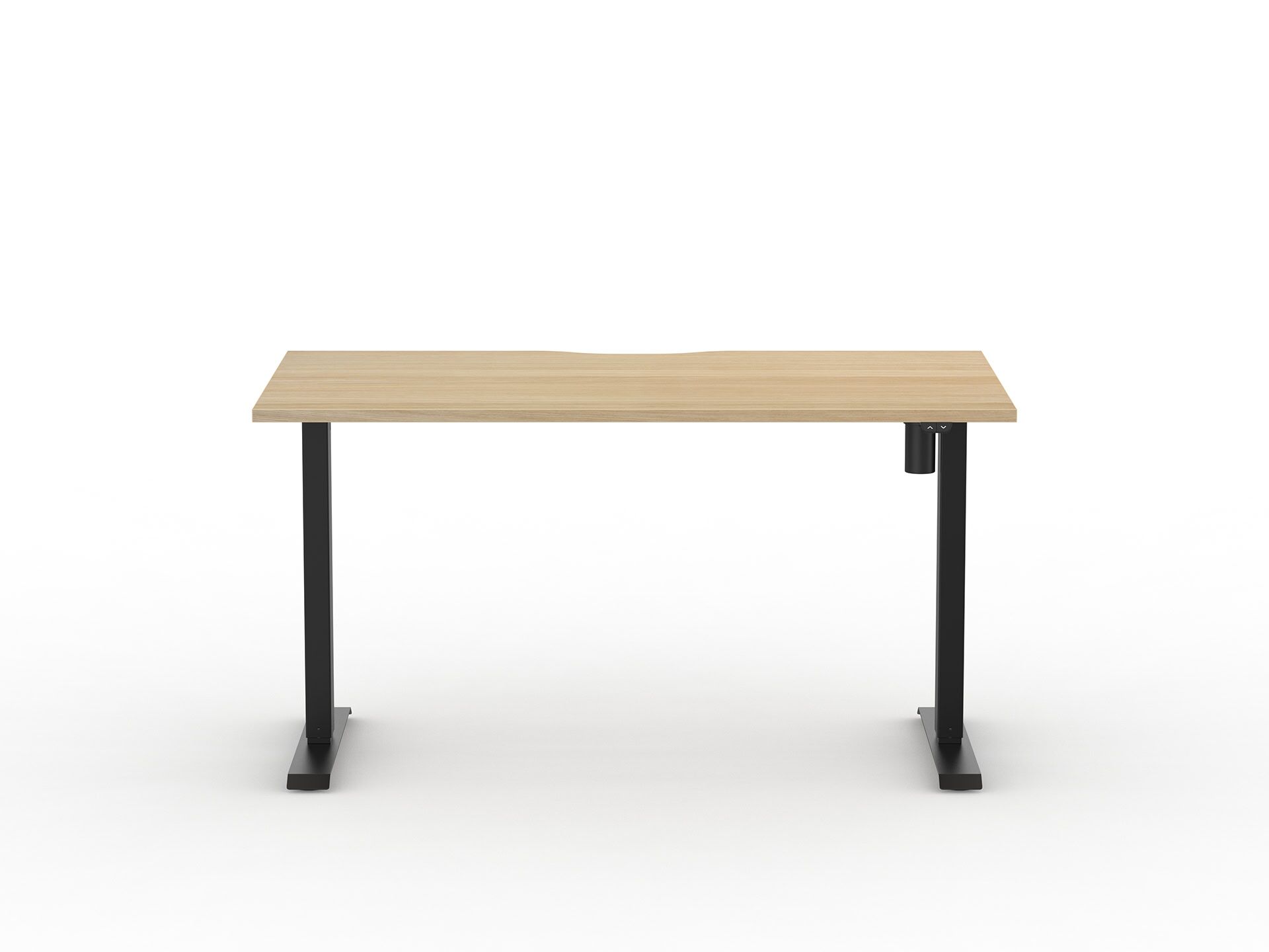Alto-1-BK-Oak-Front Alto Electric Height Adjustable Desk