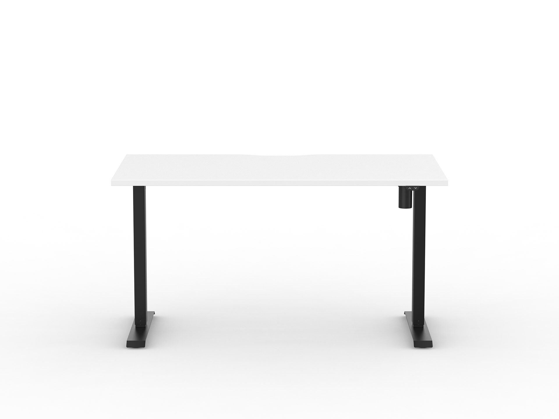 Alto-1-BK-White-Front Alto Electric Height Adjustable Desk