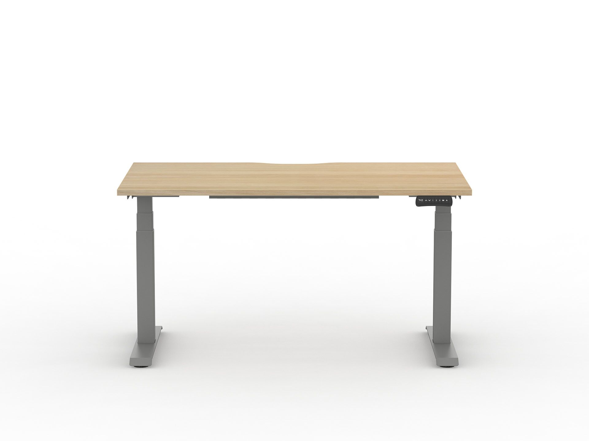 Alto-2-SV-Oak-Front Alto Electric Height Adjustable Desk