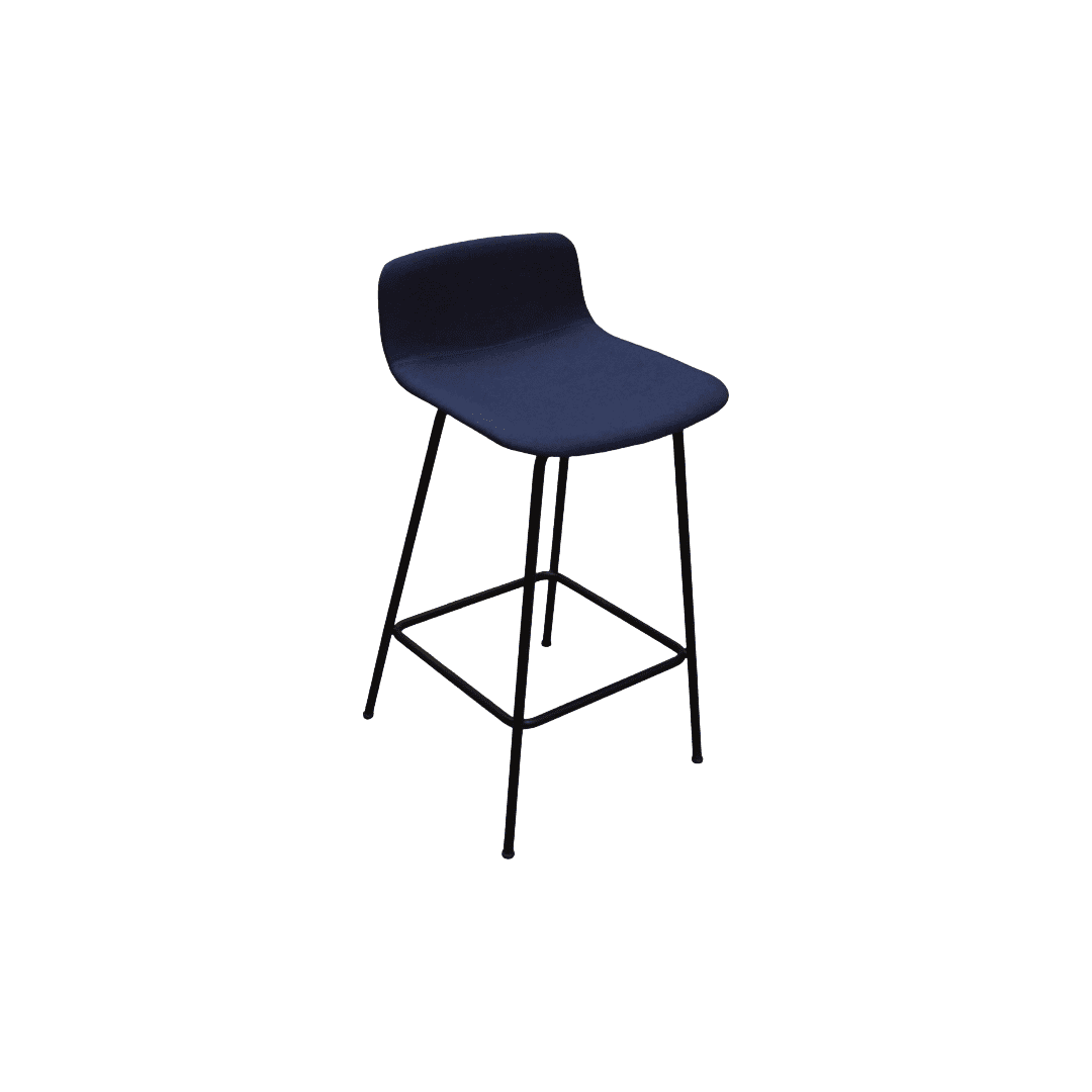 Fredericia 4317 Bar Stool Navy Black (2) Fredericia 4317 Bar Stool