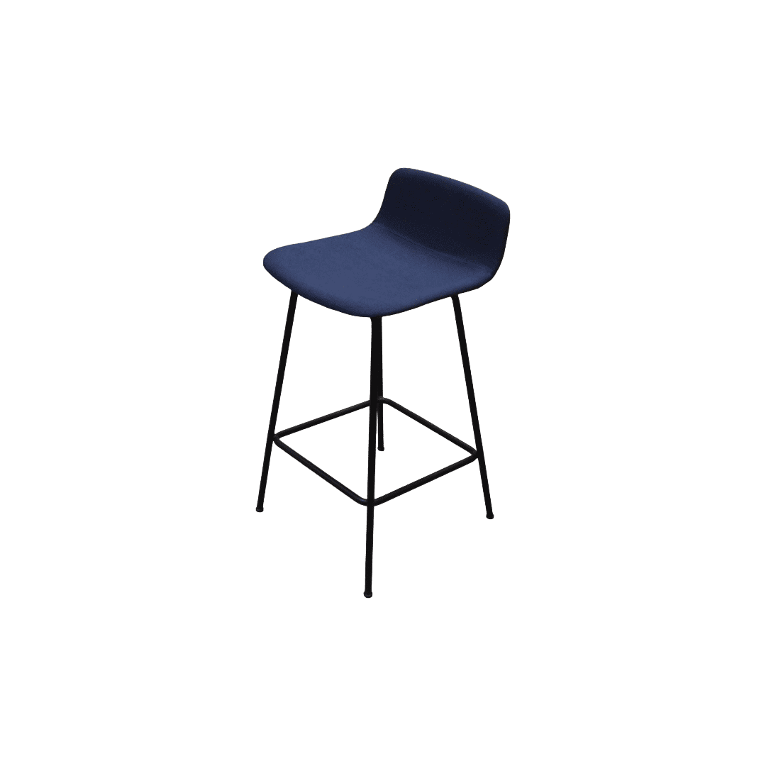 Fredericia 4317 Bar Stool Navy Black (3) Fredericia 4317 Bar Stool