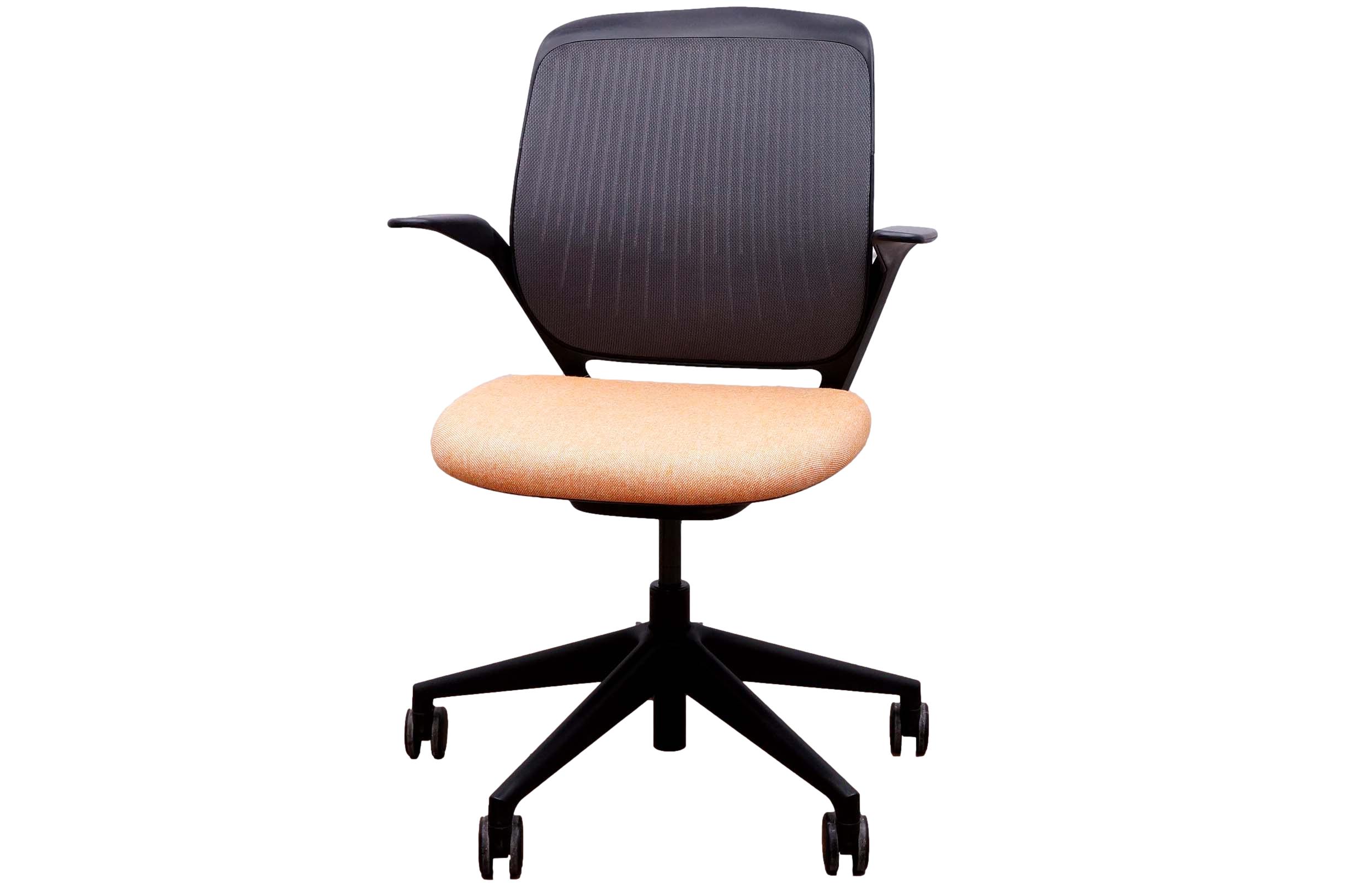 DSC07038_clipped_rev_1_clipped_rev_1 Steelcase Cobi Chair In Light Orange on White Background